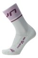 UYN Cyklistické ponožky klasické - ONE LIGHT LADY - bordó/bílá/růžová
