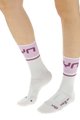 UYN Cyklistické ponožky klasické - ONE LIGHT LADY - bordó/bílá/růžová