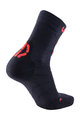 UYN Cyklistické ponožky klasické - MOUNTAIN MTB - červená/černá