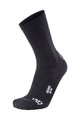 UYN Cyklistické ponožky klasické - MERINO - bílá/černá