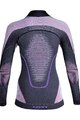 UYN Cyklistické triko s dlouhým rukávem - EVOLUTYON LADY - fialová/růžová/šedá