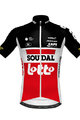 Cyklistický dres s krátkým rukávem - LOTTO SOUDAL 2020 - bílá/červená/černá