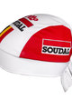 Cyklistická bandana - LOTTO SOUDAL 2019 - bílá/červená