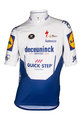 Cyklistický dres s krátkým rukávem - QUICKSTEP 2020 KIDS - bílá/modrá