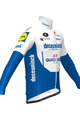 Cyklistický dres s dlouhým rukávem letní - QUICKSTEP 20 SUMMER - bílá/modrá
