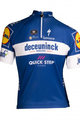 Cyklistický dres s krátkým rukávem - QUICKSTEP 2019 KIDS - modrá/bílá