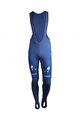Cyklistické kalhoty dlouhé s laclem - QUICKSTEP 19 WINTER - modrá