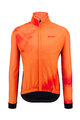 SANTINI Cyklistická zateplená bunda - PURE DYE - oranžová