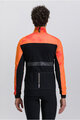 SANTINI Cyklistická zateplená bunda - PURE DYE - oranžová