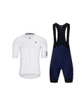 HOLOKOLO Cyklistický krátký dres a krátké kalhoty - VICTORIOUS ELITE - modrá/černá/bílá