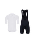 HOLOKOLO Cyklistický krátký dres a krátké kalhoty - AEROLITE - černá/bílá
