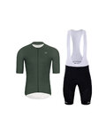 HOLOKOLO Cyklistický krátký dres a krátké kalhoty - ELEVATE - černá/zelená