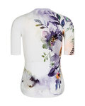 RIVANELLE Cyklistický krátký dres a krátké kalhoty - FLOWERY LADY - bílá/vícebarevná/černá
