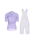 RIVANELLE Cyklistický krátký dres a krátké kalhoty - GLAMOR - bílá/fialová