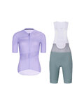 RIVANELLE Cyklistický krátký dres a krátké kalhoty - GLAMOR - zelená/fialová