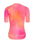 RIVANELLE Cyklistický krátký dres a krátké kalhoty - COSMA - bílá/oranžová/růžová