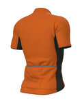 ALÉ Cyklistický dres s krátkým rukávem - SOLID COLOR BLOCK - oranžová