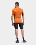 ALÉ Cyklistický dres s krátkým rukávem - SOLID COLOR BLOCK - oranžová
