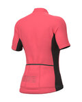 ALÉ Cyklistický dres s krátkým rukávem - SOLID COLOR BLOCK - růžová