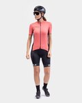 ALÉ Cyklistický dres s krátkým rukávem - SOLID COLOR BLOCK - růžová