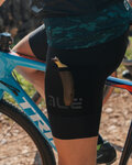 ALÉ Cyklistické kalhoty krátké s laclem - OFF-ROAD GRAVEL STONES CARGO LADY - černá
