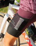 ALÉ Cyklistické kalhoty krátké s laclem - OFF-ROAD GRAVEL STONES CARGO LADY - fialová