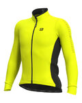 ALÉ Cyklistický dres s dlouhým rukávem zimní - SOLID FONDO WINTER - žlutá