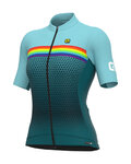 ALÉ Cyklistický dres s krátkým rukávem - PR-S BRIDGE - zelená