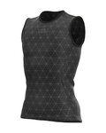 ALÉ Cyklistické triko bez rukávů - QUARK LESS - černá