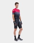 ALÉ Cyklistický dres s krátkým rukávem - PR-S GRADIENT - červená/šedá