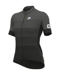 ALÉ Cyklistický dres s krátkým rukávem - SOLID LEVEL LADY - šedá