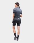 ALÉ Cyklistický dres s krátkým rukávem - SOLID LEVEL LADY - šedá