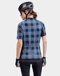 ALÉ Cyklistický dres s krátkým rukávem - OFF ROAD - GRAVEL SCOTTISH LADY - modrá