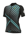 ALÉ Cyklistický dres s krátkým rukávem - PR-R FAST LADY - černá