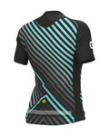 ALÉ Cyklistický dres s krátkým rukávem - PR-R FAST LADY - černá