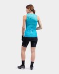 ALÉ Cyklistický dres bez rukávů - SOLID LEVEL LADY - zelená