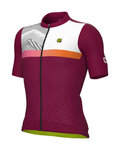 ALÉ Cyklistický dres s krátkým rukávem - ZIG ZAG PR-S - fialová