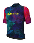 ALÉ Cyklistický dres s krátkým rukávem - VALLEY PR-E - modrá