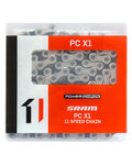 SRAM řetěz - PC X1 SOLIDPIN - stříbrná