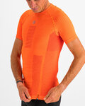 SPORTFUL Cyklistické triko s krátkým rukávem - 2ND SKIN - oranžová