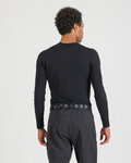 SPORTFUL Cyklistické triko s dlouhým rukávem - MERINO LS - černá