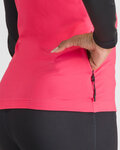 SPORTFUL Cyklistický dres s dlouhým rukávem zimní - SQUADRA W - růžová/černá