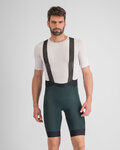 SPORTFUL Cyklistické kalhoty krátké s laclem - SUPERGIARA - zelená
