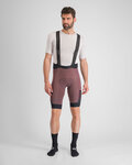 SPORTFUL Cyklistické kalhoty krátké s laclem - SUPERGIARA - bordó