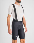 SPORTFUL Cyklistické kalhoty krátké s laclem - FIANDRE NORAIN PRO - černá