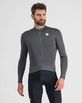 SPORTFUL Cyklistický dres s dlouhým rukávem zimní - MONOCROM THERMAL - antracitová
