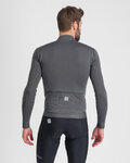 SPORTFUL Cyklistický dres s dlouhým rukávem zimní - MONOCROM THERMAL - antracitová