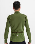 SPORTFUL Cyklistický dres s dlouhým rukávem zimní - MONOCROM THERMAL - zelená