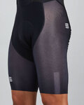 SPORTFUL Cyklistické kalhoty krátké s laclem - BODYFIT PRO AIR - černá