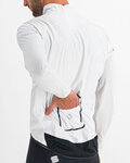 SPORTFUL Cyklistická větruodolná bunda - HOT PACK NORAIN - bílá